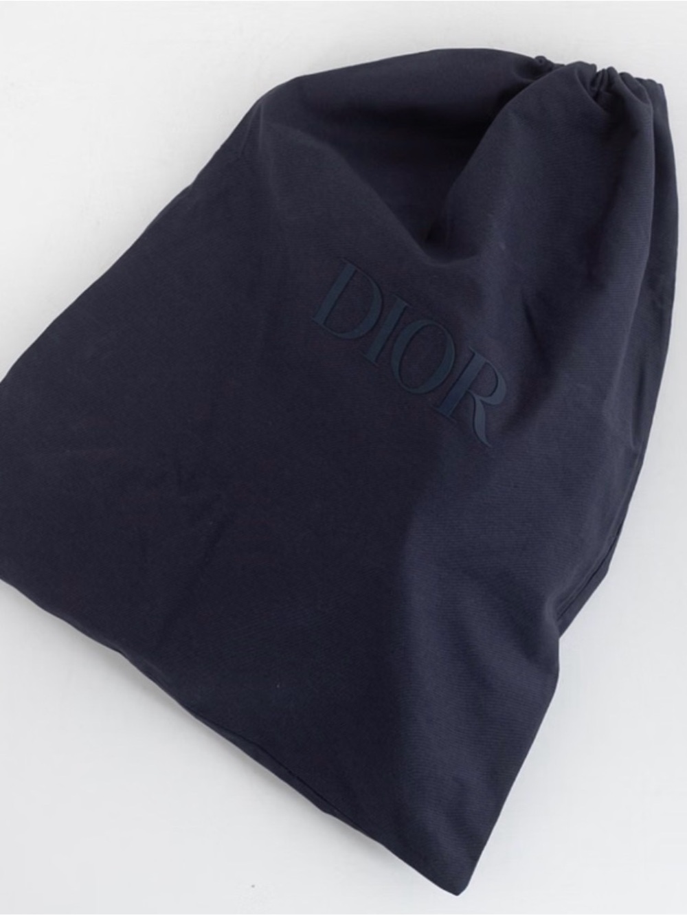 💙 Dior navy dustbag with large navy ribbon